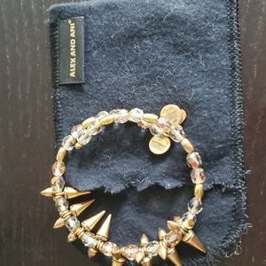 Alex and Ani wrap spike bracelet.